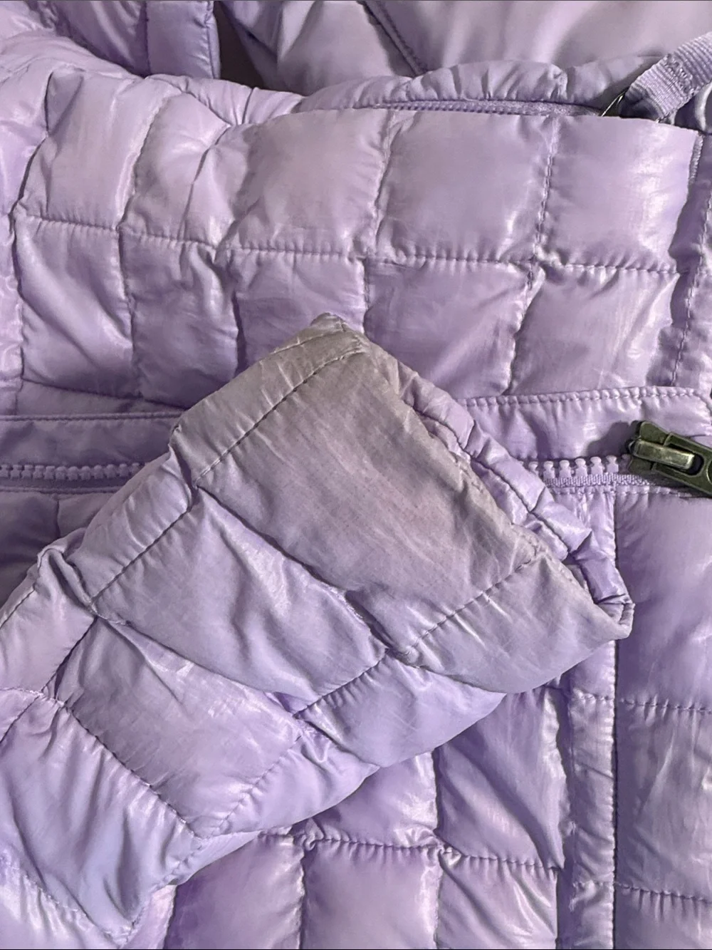The North Face Girls' Lilac Quilted Down Puffer Jacket
